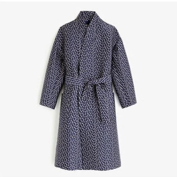 J. Crew Collection Jacquard Wrap Coat - Picture 1 of 11